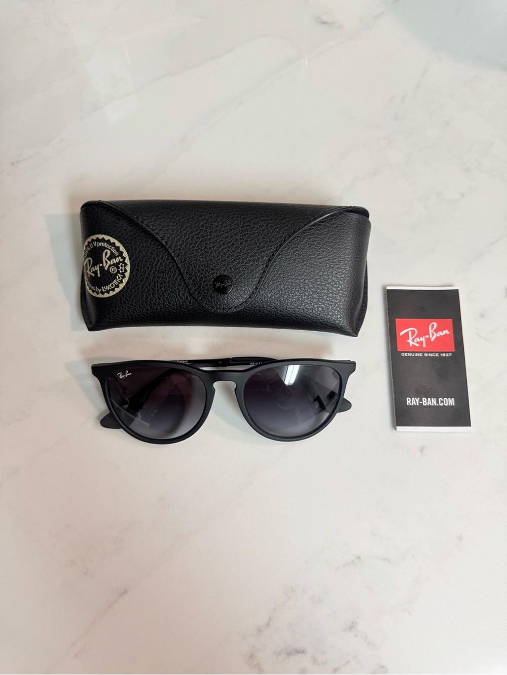 Ray-Ban Women's Erika Black Matte Sunglasses - Picture 2 of 7